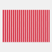 Feuille De Papier Cadeau Blancs rouges Arbres de Noël Pois (Devant 3)