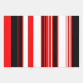 Feuille De Papier Cadeau Blancs rouges et noirs (Devant)
