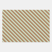 Feuille De Papier Cadeau Blancs, Rouges, Vert, Blancs, Bleus (Devant)