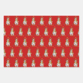 Feuille De Papier Cadeau Blenheim Cavalier King Charles Noël  (Devant 2)