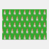 Feuille De Papier Cadeau Blenheim Cavalier King Charles Noël  (Devant)