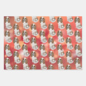 Feuille De Papier Cadeau Blenheim Cavalier King Charles Spaniel (Devant 2)