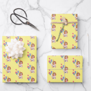 Feuille De Papier Cadeau Blenheim Cavalier King Charles Spaniel Anniversair