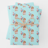 Feuille De Papier Cadeau Blenheim Cavalier King Charles Spaniel Anniversair (En situation)