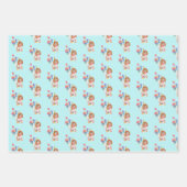 Feuille De Papier Cadeau Blenheim Cavalier King Charles Spaniel Anniversair (Devant)