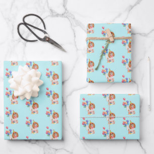 Feuille De Papier Cadeau Blenheim Cavalier King Charles Spaniel Anniversair