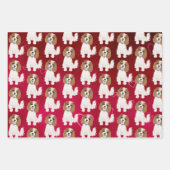 Feuille De Papier Cadeau Blenheim Cavalier King Charles Spaniel avec les co (Devant 2)