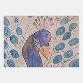 Feuille De Papier Cadeau Bleu (Devant 3)