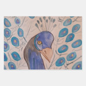 Feuille De Papier Cadeau Bleu (Devant)