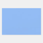 Feuille De Papier Cadeau Bleu clair (Devant 3)