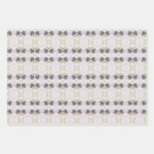 Feuille De Papier Cadeau Bleu Clair Et Foncé (Devant 3)