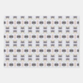 Feuille De Papier Cadeau Bleu Clair Et Foncé (Devant 2)