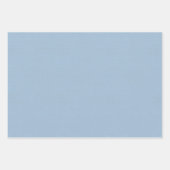 Feuille De Papier Cadeau Bleu clair texturé (Devant)