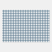 Feuille De Papier Cadeau bleu cool plaid (Devant 2)