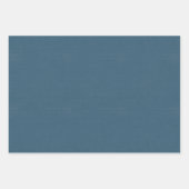 Feuille De Papier Cadeau Bleu foncé texturé (Devant 2)