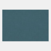 Feuille De Papier Cadeau Bleu foncé texturé (Devant 3)