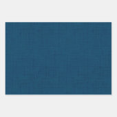 Feuille De Papier Cadeau Bleu foncé texturé (Devant 2)