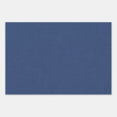 Feuille De Papier Cadeau Bleu foncé texturé (Devant)