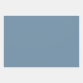 Feuille De Papier Cadeau Bleu gris (couleur solide)  (Devant 2)