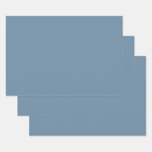 Feuille De Papier Cadeau Bleu gris (couleur solide) 