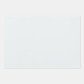 Feuille De Papier Cadeau Bleu Gris Foncé Moderne Uni Simple Minimaliste (Devant 3)