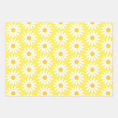 Feuille De Papier Cadeau Bleu jaune (Devant)