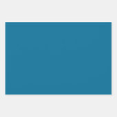 Feuille De Papier Cadeau Bleu Marin Uni (Devant 3)