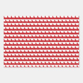 Feuille De Papier Cadeau Bleu mignon moderne double coeur flèche motif (Devant)