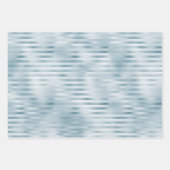 Feuille De Papier Cadeau Bleu Mint Champagne Gold Stripes (Devant 3)