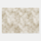 Feuille De Papier Cadeau Bleu Mint Champagne Gold Stripes (Devant 2)