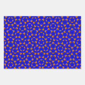 Feuille De Papier Cadeau Bleu Orange Penrose Carrelage Mathématiques Apério (Devant)