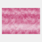 Feuille De Papier Cadeau Bleu Pink Ombre (Devant)