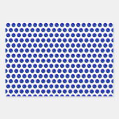 Feuille De Papier Cadeau Bleu Polka Dot Pelouse Bowles, (Devant 3)