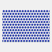 Feuille De Papier Cadeau Bleu Polka Dot Pelouse Bowles, (Devant 2)