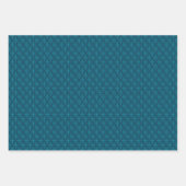 Feuille De Papier Cadeau Bleu Retro Tides de Noël Vibes (Devant 3)