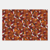 Feuille De Papier Cadeau bleu rouge basketballs motif cadeau (Devant)