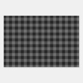 Feuille De Papier Cadeau Bleu vert & Buffle gris Plaid (Devant 3)