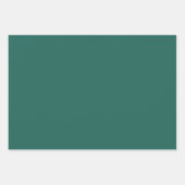 Feuille De Papier Cadeau Bleu vert foncé (couleur solide) (Devant 3)
