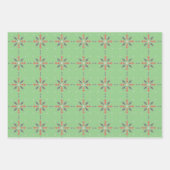 Feuille De Papier Cadeau Bleu, vert, jaune, lumineux (Devant 3)