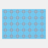 Feuille De Papier Cadeau Bleu, vert, jaune, lumineux (Devant)