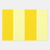 Feuille De Papier Cadeau Bloc de couleur jaune soleil moderne (Devant 3)