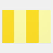 Feuille De Papier Cadeau Bloc de couleur jaune soleil moderne (Devant 2)