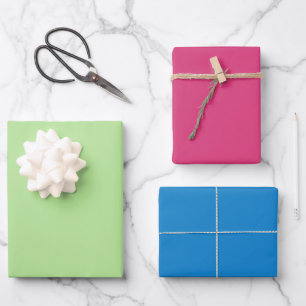 Feuille De Papier Cadeau Bloc de couleur rétro 90s