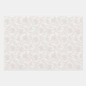 Feuille De Papier Cadeau Blocage imprimé inspiré floral (Devant)