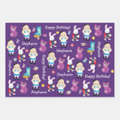 Feuille De Papier Cadeau Blonde Alice's Adventures in Wonderland (Devant)