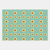 Feuille De Papier Cadeau Bloomind sunflowers in the garden (Devant)