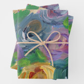 Feuille De Papier Cadeau Bloomish wrapping paper sheets (En situation)