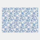 Feuille De Papier Cadeau Blue Chinoiserie Pattern  (Devant 2)