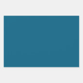 Feuille De Papier Cadeau Blue Christmas Tree Gold Star (Devant 2)