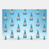 Feuille De Papier Cadeau Blue Gnome (Devant)